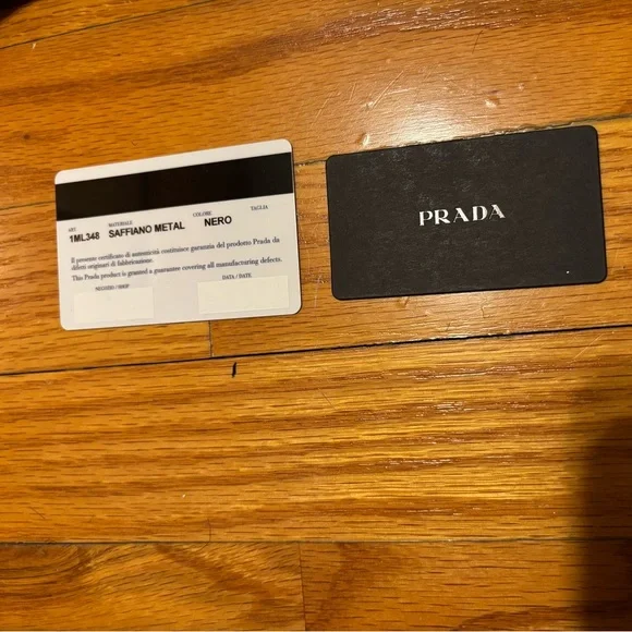 Authentic Black Prada Wallet